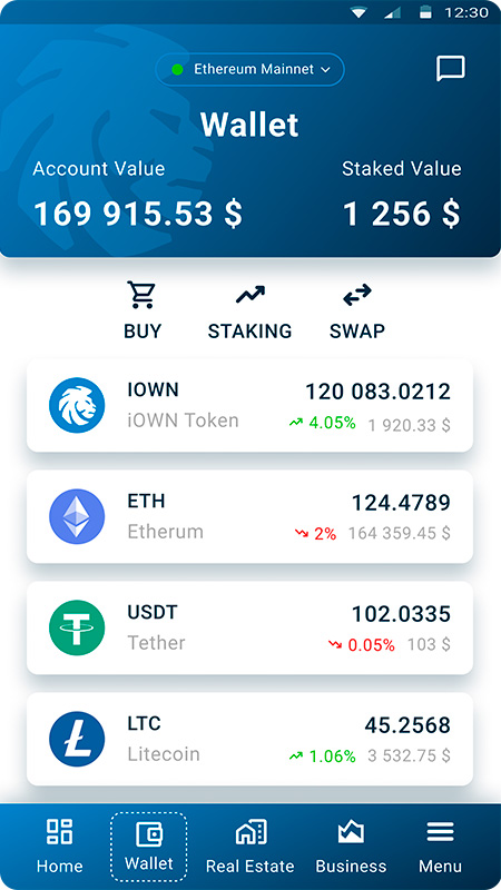 iOWNX wallet